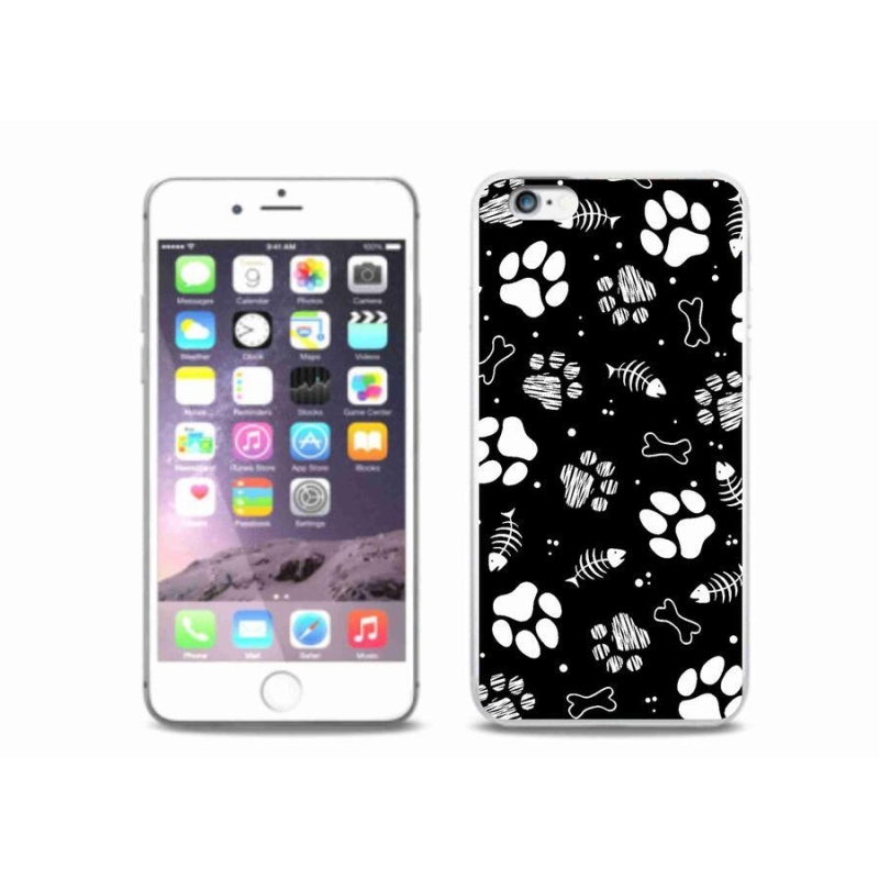 Zselés borítás mmCase iPhone 6/6S Plus készülékhez - kutyamancsok