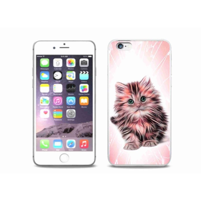 Zselés borítás mmCase iPhone 6/6S Plus készülékhez - aranyos cica
