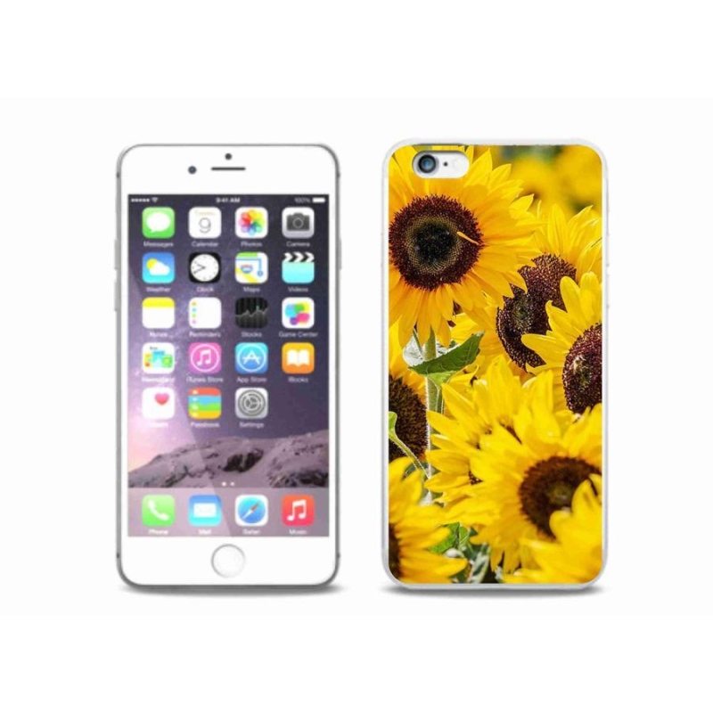 Zselés borítás mmCase iPhone 6/6S Plus készülékhez - Napraforgó