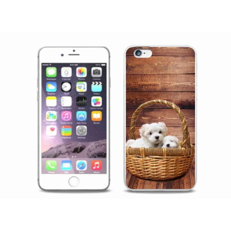 Gél borítás mmCase iPhone 6/6S Plus készülékhez - kiskutyák