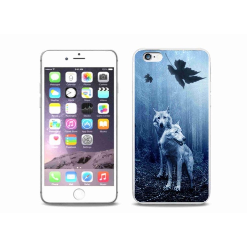 Zselés borítás mmCase iPhone 6/6S Plus készülékhez - farkasok az erdőben