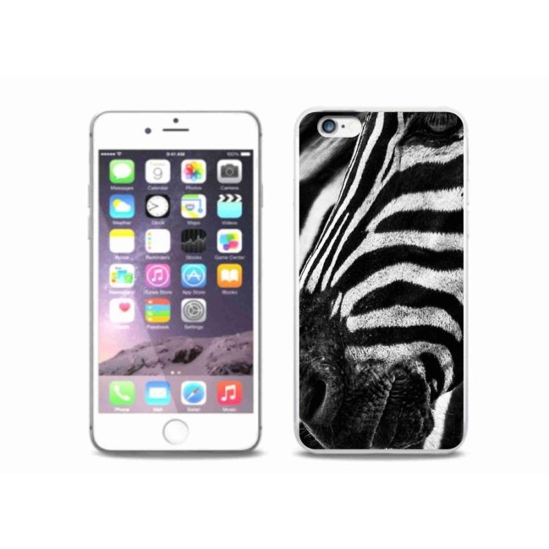 Zselés borítás mmCase iPhone 6/6S Plus készülékhez - zebra