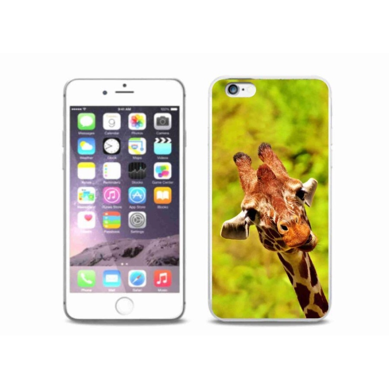 Zselés borítás mmCase iPhone 6/6S Plus készülékhez - zsiráf