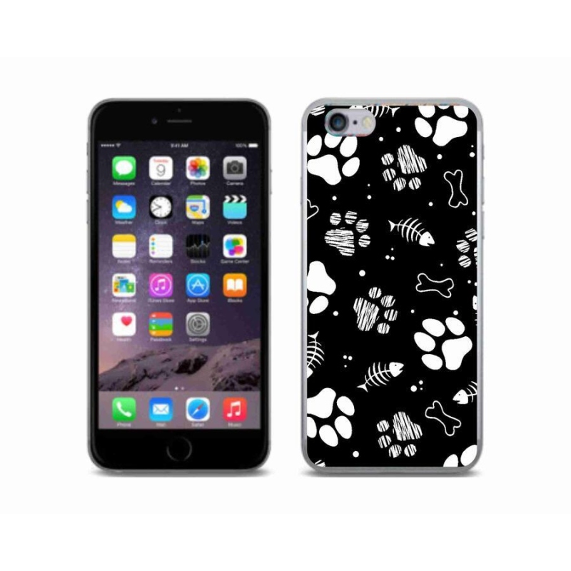 Zselés borítás mmCase iPhone 6/6S készülékhez - kutyamancsok