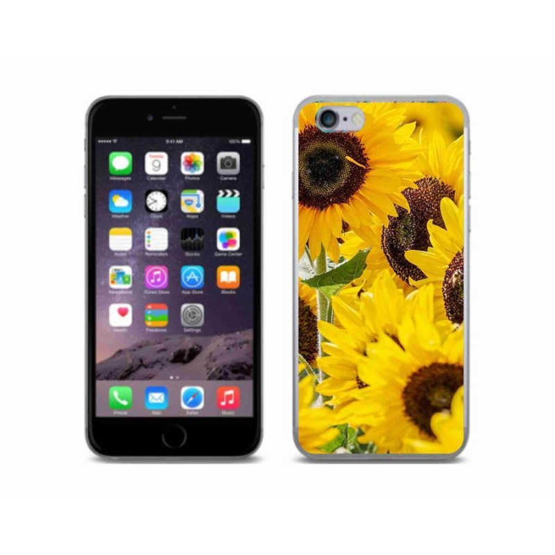 Zselés borítás mmCase iPhone 6/6S készülékhez - Napraforgó