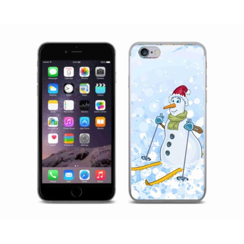 Gél borítás mmCase iPhone 6/6S készülékhez - hóember