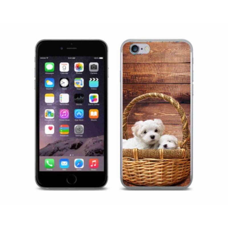 Zselés borítás mmCase iPhone 6/6S készülékhez - kiskutyák