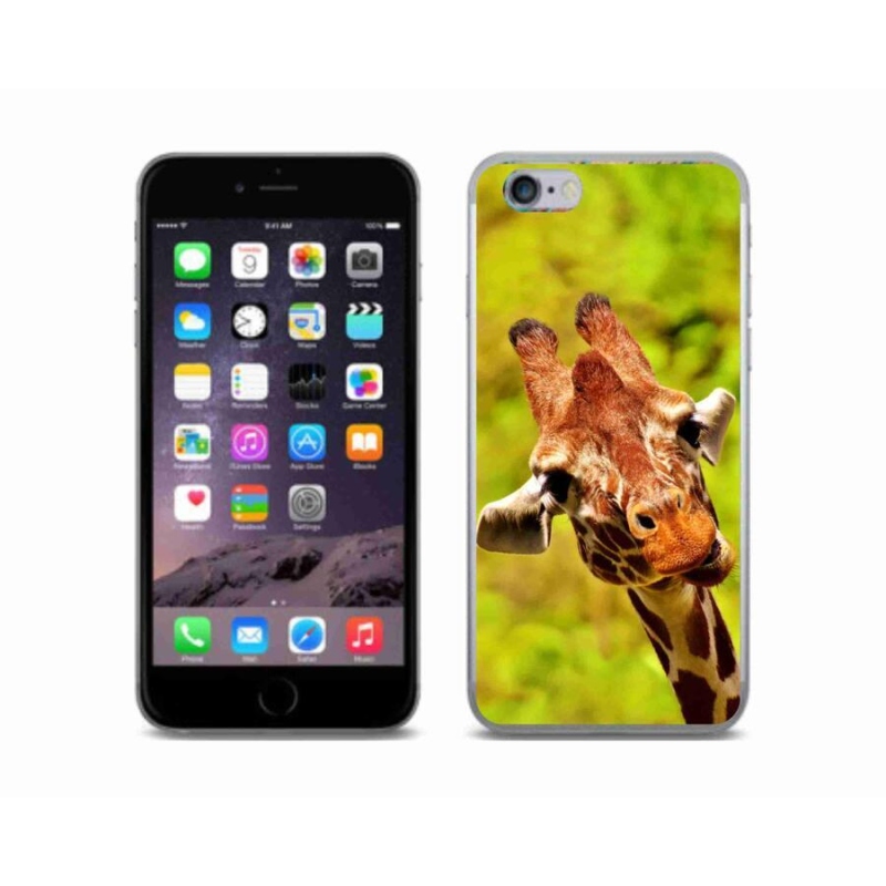 Zselés borítás mmCase iPhone 6/6S készülékhez - zsiráf