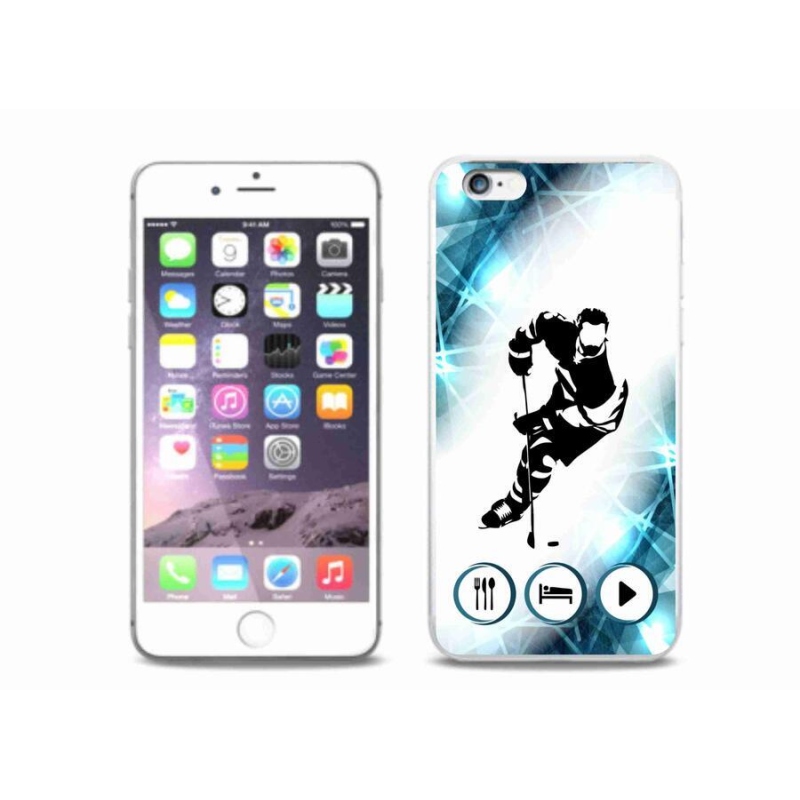 Zselés borítás mmCase iPhone 6 Plus/6S Plus készülékhez - jégkorong 1