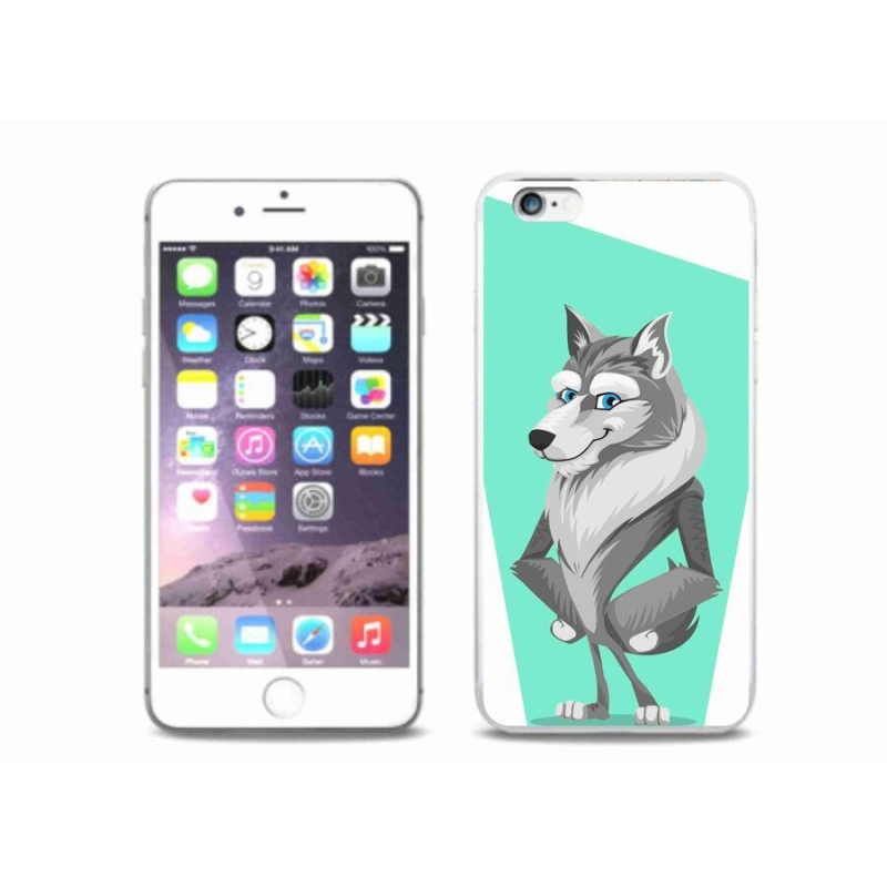 Zselés borítás mmCase iPhone 6 Plus/6S Plus készülékhez - rajzfilmfarkas