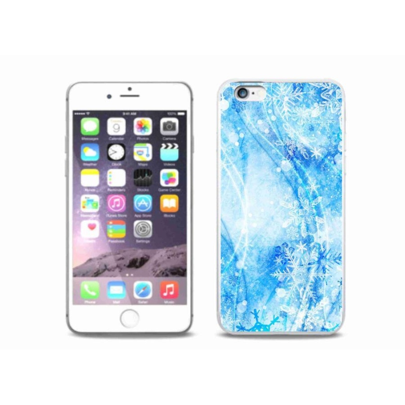 Zselés borítás mmCase iPhone 6 Plus/6S Plus készülékhez - hópelyhek
