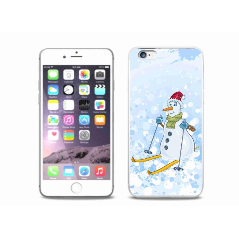 Zselés borítás mmCase iPhone 6 Plus/6S Plus készülékhez - hóember