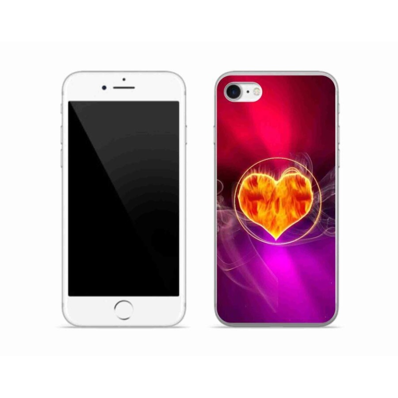 Gél borítás mmCase iPhone 7 készülékhez - tüzes szív