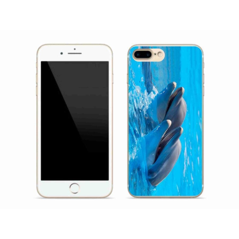 Zselés borítás mmCase iPhone 7 Plus készülékhez - delfinek