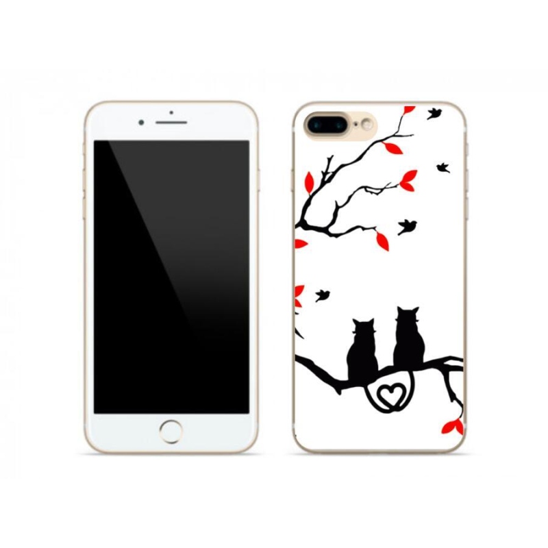 Zselés borítás mmCase iPhone 7 Plus készülékhez - macska szeretet