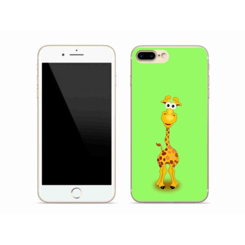 Zselés borítás mmCase iPhone 7 Plus készülékhez - rajzfilm zsiráf