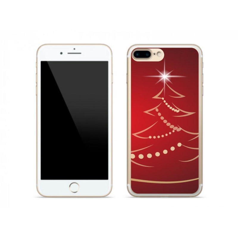 Zselés borítás mmCase iPhone 7 Plus készülékhez - karácsonyfa karikatúra