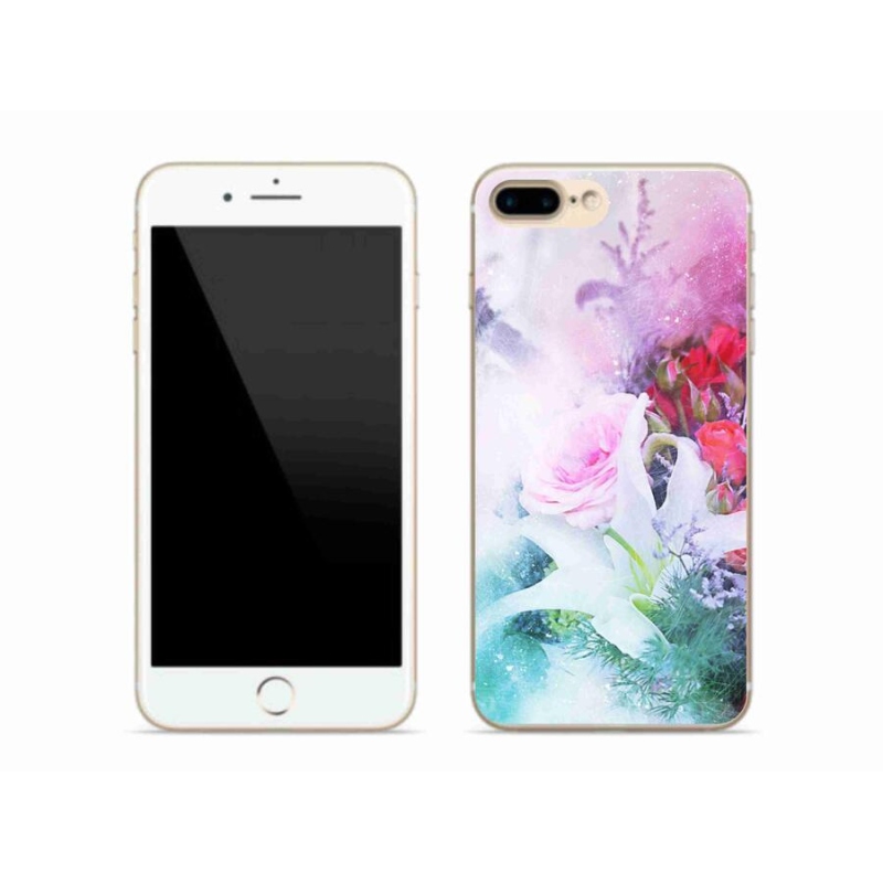 Gél borítás mmCase iPhone 7 Plus készülékhez - virágok 4