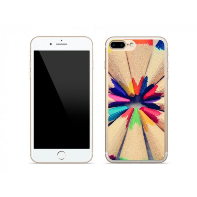 Zselés borítás mmCase iPhone 7 Plus készülékhez - zsírkréták