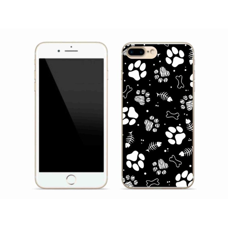 Gél borítás mmCase iPhone 7 Plus készülékhez - kutyamancsok