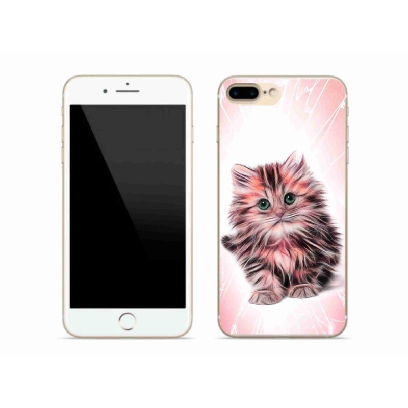 Gél borítás mmCase iPhone 7 Plus készülékhez - aranyos cica