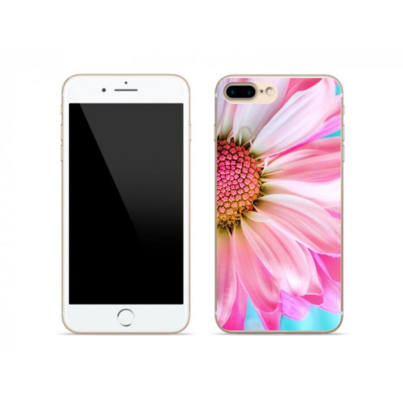 Zselés borítás mmCase iPhone 7 Plus készülékhez - rózsaszín virág
