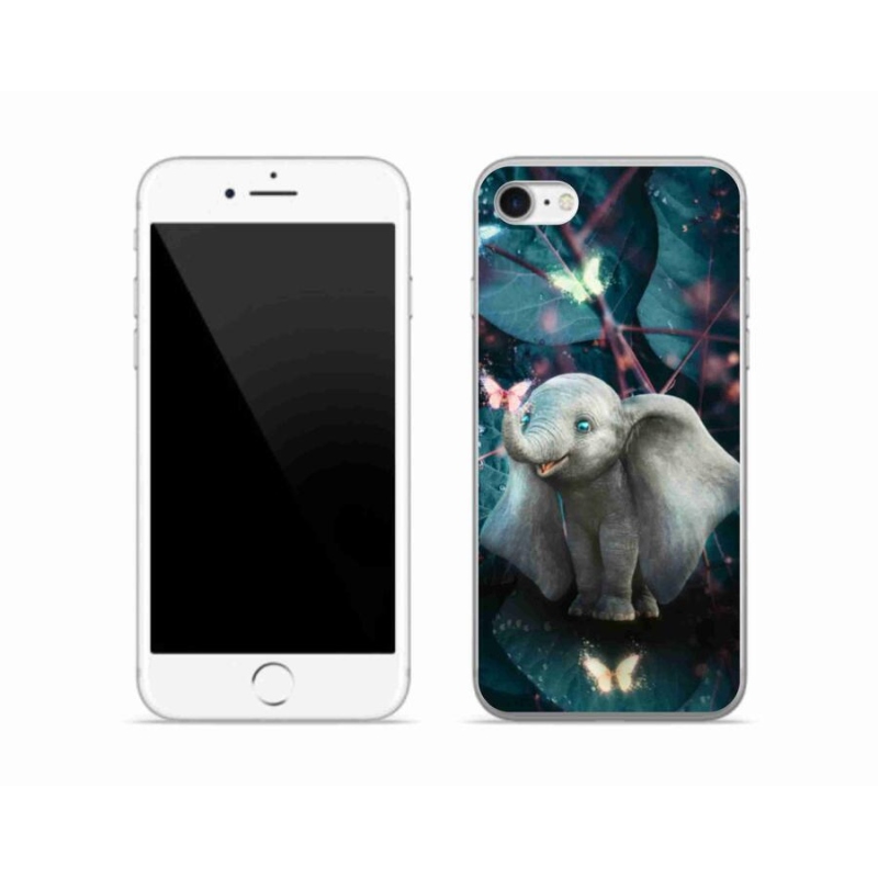 Gél borítás mmCase iPhone 7 készülékhez - aranyos elefánt