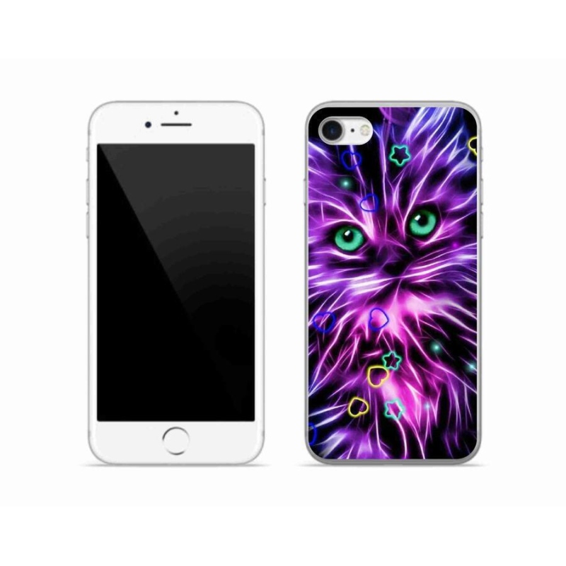 Gél borítás mmCase iPhone 8 készülékhez - absztrakt macska
