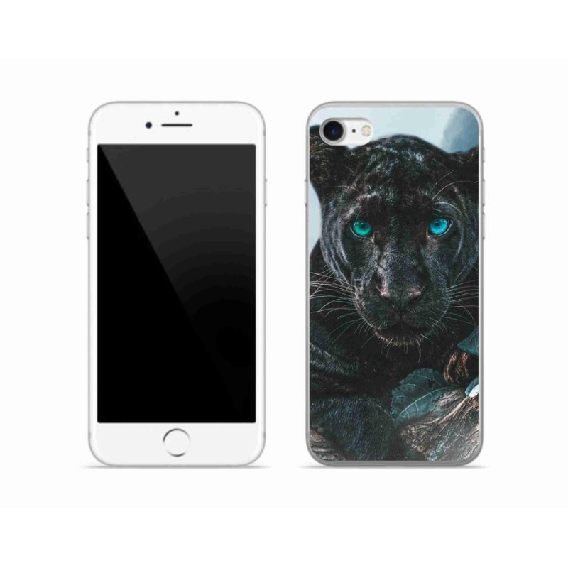 Zselés borítás mmCase iPhone 8 készülékhez - fekete párduc