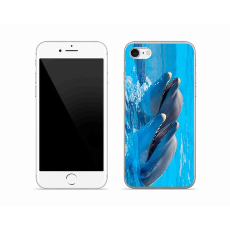 Gél borítás mmCase iPhone 8 készülékhez - delfinek