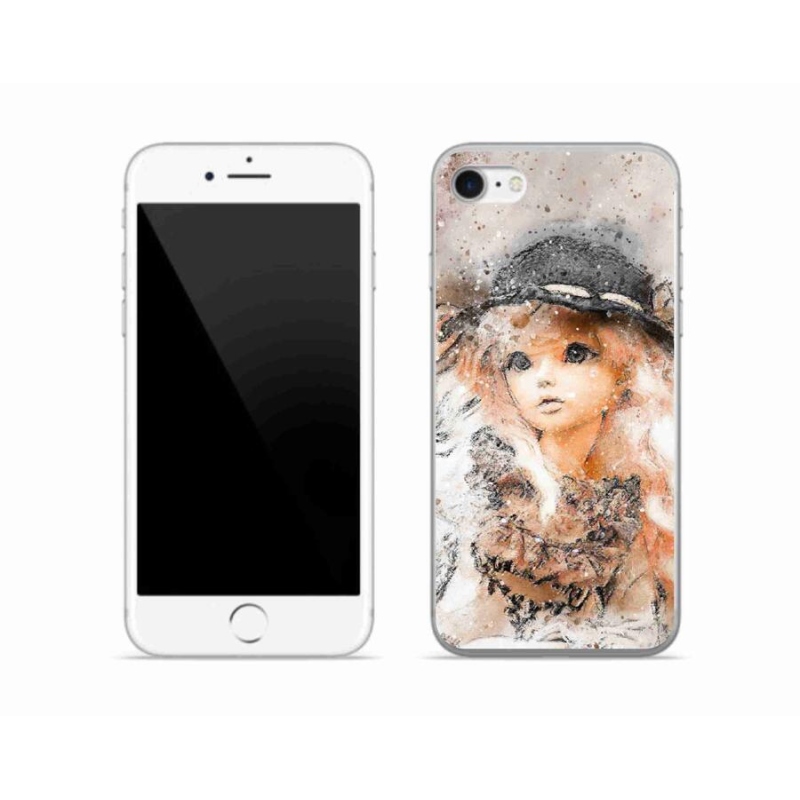 Zselés borítás mmCase iPhone 8 készülékhez - lány sapkával