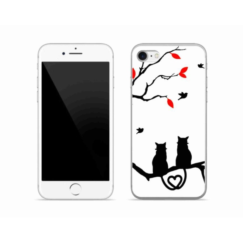 Zselés borítás mmCase iPhone 8 készülékhez - macska szeretet