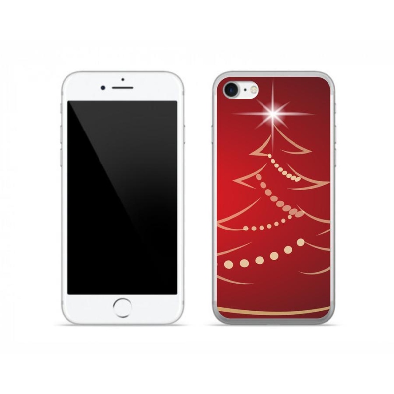 Gél borítás mmCase iPhone 8 készülékhez - karácsonyfa karikatúra