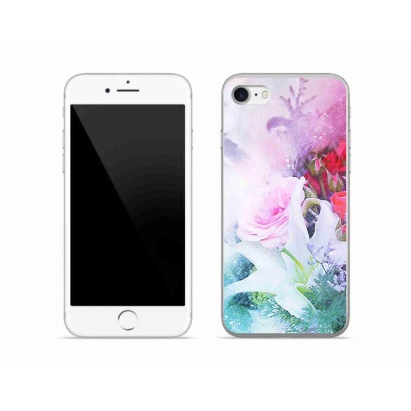 Gél borítás mmCase iPhone 8 készülékhez - virágok 4