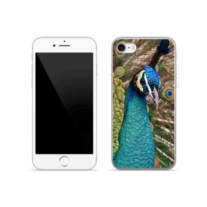 Zselés borítás mmCase iPhone 8 készülékhez - páva