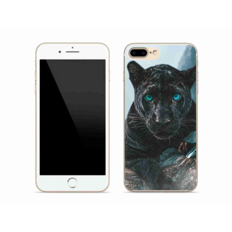 Zselés borítás mmCase iPhone 8 Plus készülékhez - fekete párduc