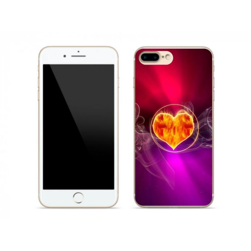 Gél borítás mmCase iPhone 8 Plus készülékhez - tüzes szív