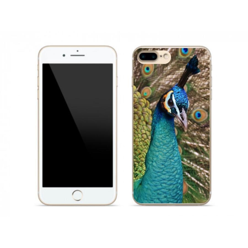 Zselés borítás mmCase iPhone 8 Plus készülékhez - páva