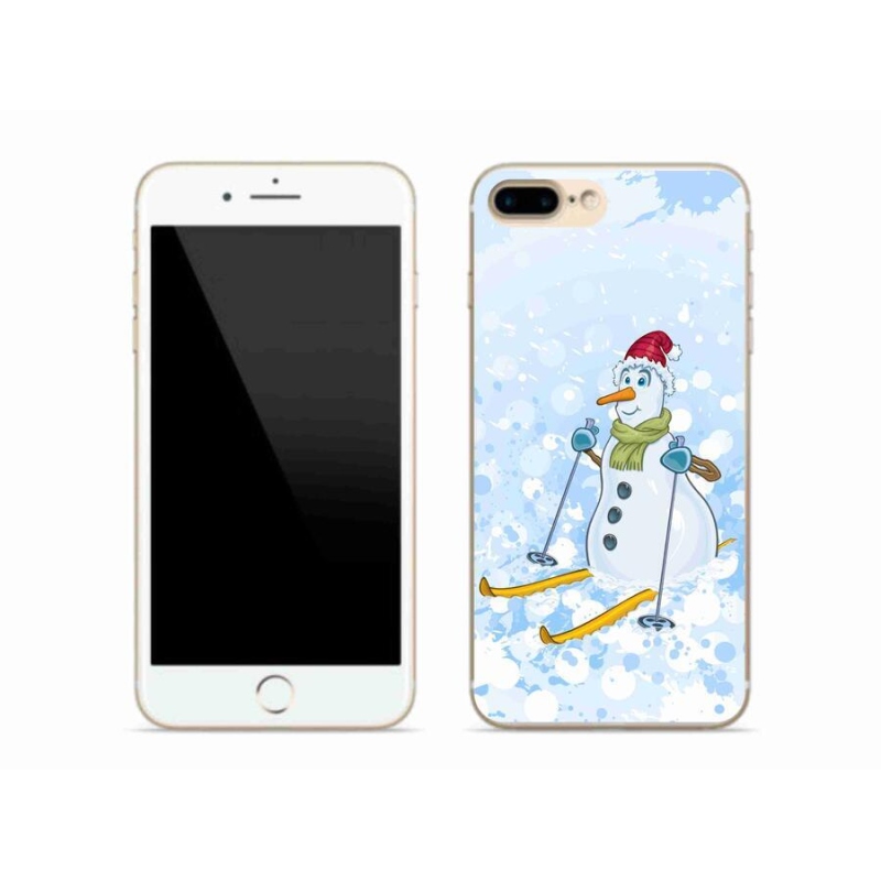 Gél borítás mmCase iPhone 8 Plus készülékhez - hóember