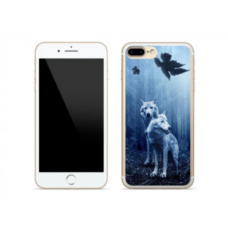 Gél borítás mmCase iPhone 8 Plus készülékhez - farkasok az erdőben