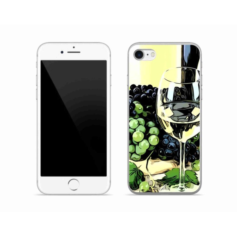 Zselés borítás mmCase iPhone 8 készülékhez - pohár bor