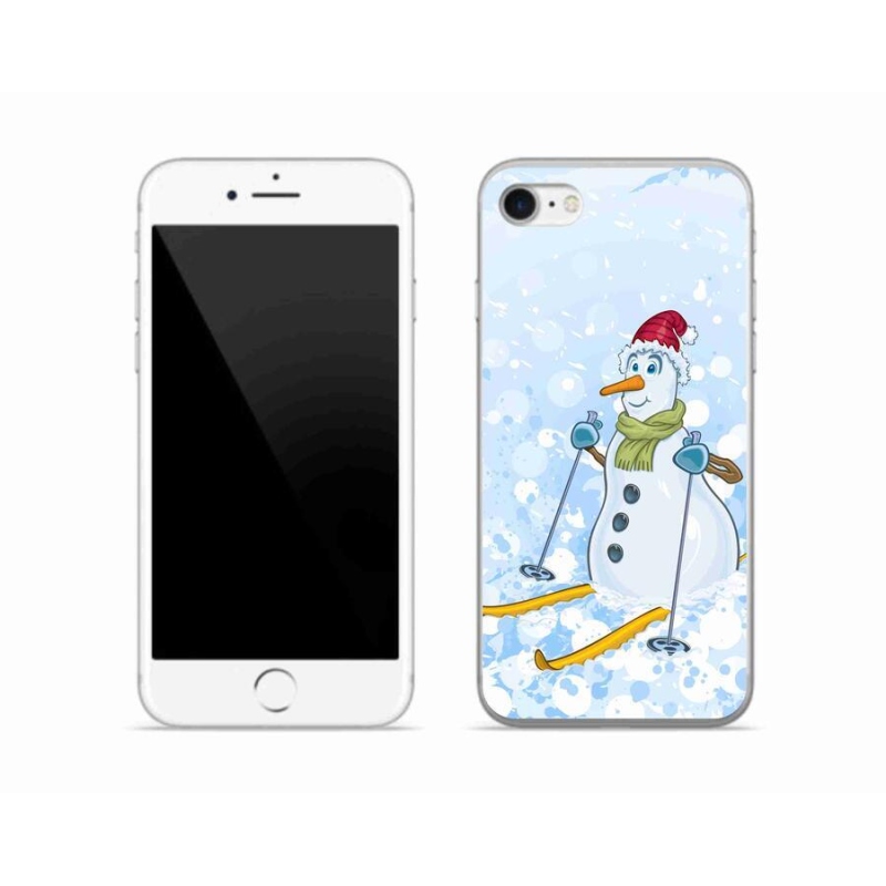 Gél borítás mmCase iPhone 8 készülékhez - hóember