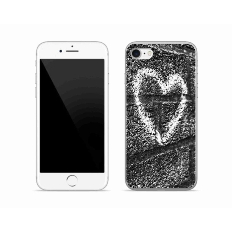 Zselés borítás mmCase iPhone 8 készülékhez - szív a falon