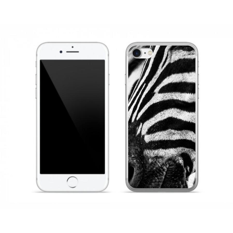 Zselés borítás mmCase iPhone 8 készülékhez - zebra