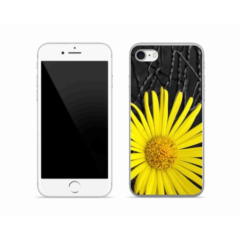 Gél borítás mmCase iPhone 8 készülékhez - sárga virág