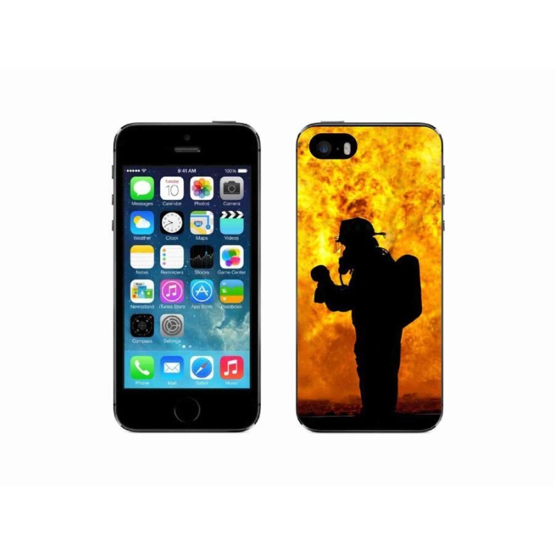 Gél borítás mmCase iPhone SE (2016) - tűzoltóhoz