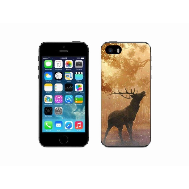 Zselés borítás mmCase iPhone SE (2016) készülékhez - szarvas a vadászaton