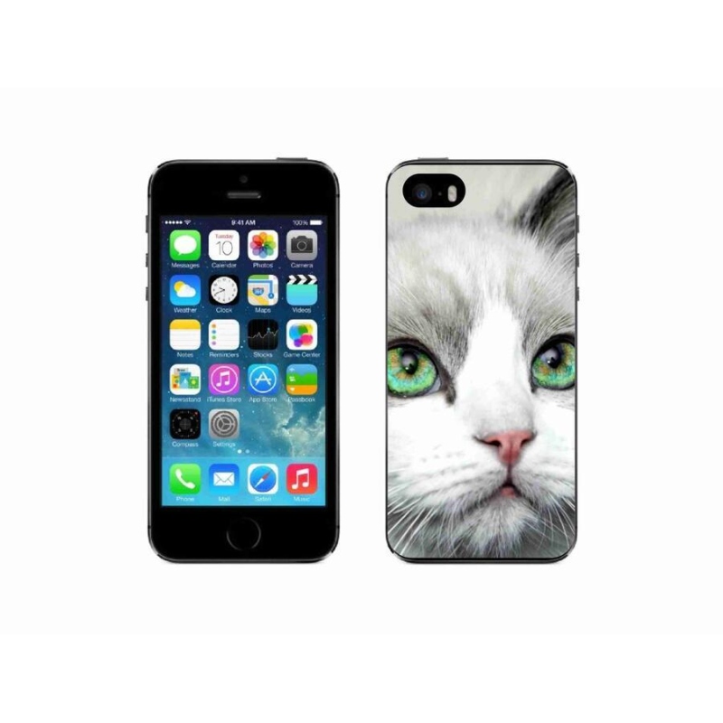 Zselés borítás mmCase iPhone SE (2016) - macska nézet