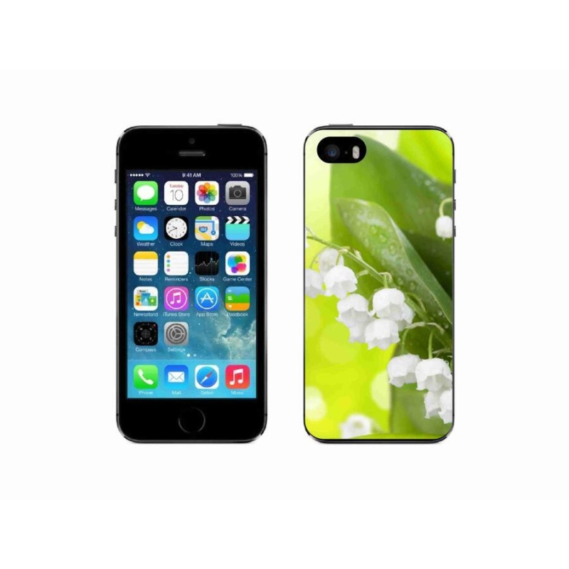 Gél borítás mmCase iPhone SE (2016) - lily of the valley (gyöngyvirág)