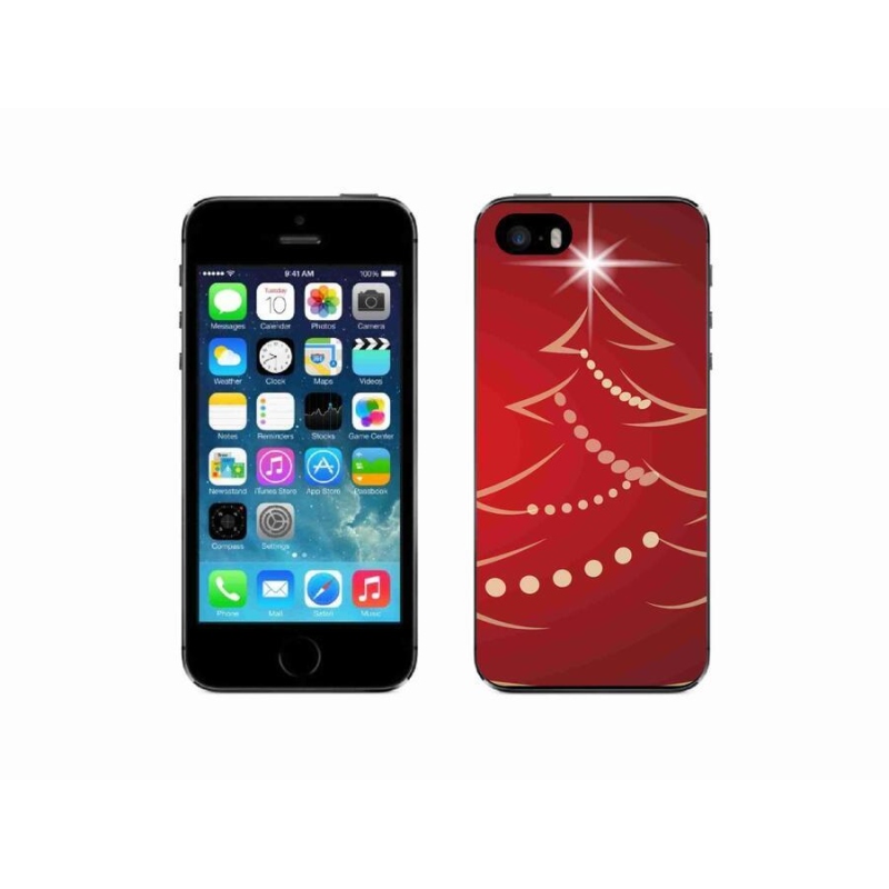 Gél borítás mmCase iPhone SE (2016) - karácsonyfa karikatúra
